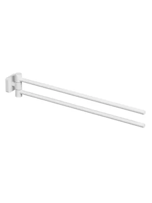 Полотенцедержатель KLUDI- двойной, неповоротный, 440 мм., белый матовый 2597753