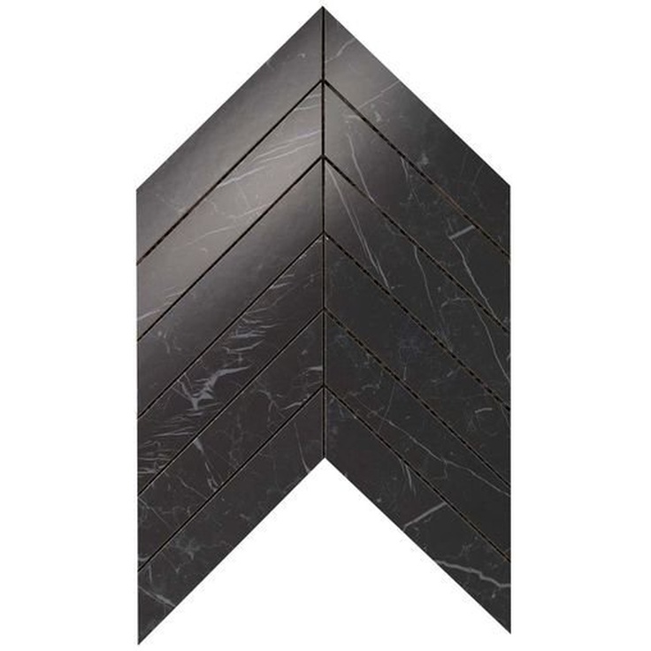 Atlas Concorde Marvel Stone 9SCN Nero Marquina Chevron Wall 30,5x25