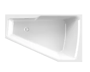 Ванна акриловая RIHO 160x75 L без гидромассажа, асимметричная, левая (уст.правый угол)