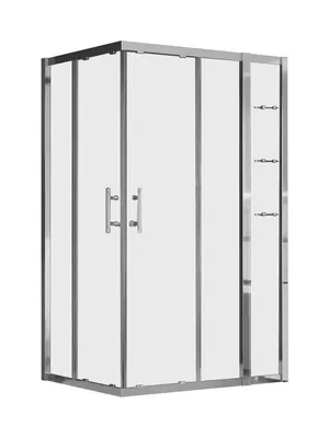 Душевой уголок RGW HO-43 (800х1100х1950) прямоуг., полки, ст. 8мм прозрачное/хром 03064381-11