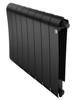 Радиатор биметаллический 8 секций ROYAL THERMO VR80 нижнее подкл, 1376 Вт Noir Sable