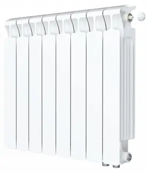 Радиатор биметаллический Rifar Ventil MVR 500 НП подкл, 8 секций, белый, 50мм, 1568 Вт
