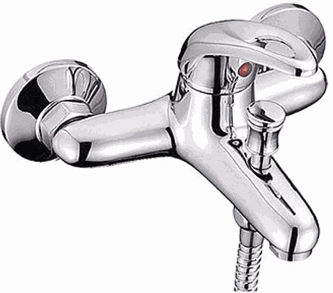 Смеситель Ledeme Н15 настенный, для ванны и душа, с душевой лейкой, хром L3015