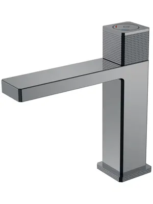 Смеситель Boheme Quad 159-SGM для раковины, автоматический, однозахватный, графит глянц
