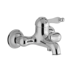 Смеситель для ванны CISAL настенный, излив 165мм, хром/керамика EM00013021