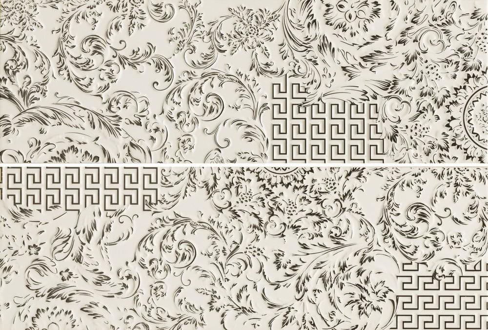 декор Gold Decori Patchwork Bianco Platino 25x75