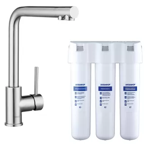 Смеситель Swedbe для кухни в комплекте с фильтром нерж. сталь K8540K