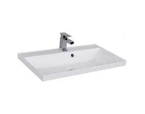 Раковина Aquanet 70 700х450 мм, литьевой мрамор, белая 179394