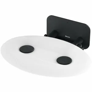 Сиденье для душевой кабины RAVAK -P II OPAL/BLACK универсальное, прозрачно-белый/черн. B8F0000057