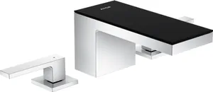 Смеситель Axor 47050600 для умывальника, на 3 отверстия, сливной гарнитур, хром/чер стек