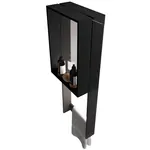 Полка для душевого ограждения Novellini 350х900х170 с п/держателем, черная R90AKFPSPO3590-H