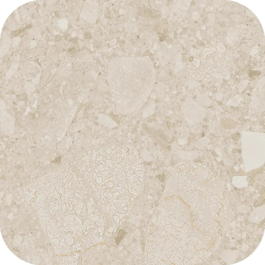 вставка Black And Cream Chec Round Cream Beach 28.6x28.6