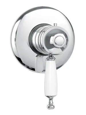 Смеситель для душа Migliore скрыт.монтажа, термостат, ручка белая, хром ML.OXF-6377.BI.CR