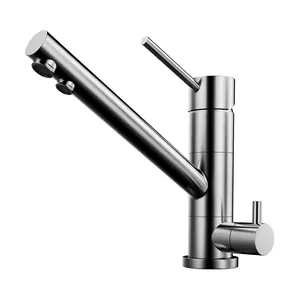 Смеситель для мойки Omoikiri -BN нержавеющая сталь,с краном для питьевой воды 4994018