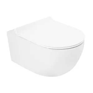 Унитаз подвесной CEZARES (360x540x335) безободковый, белый CZR-2468-TH-R