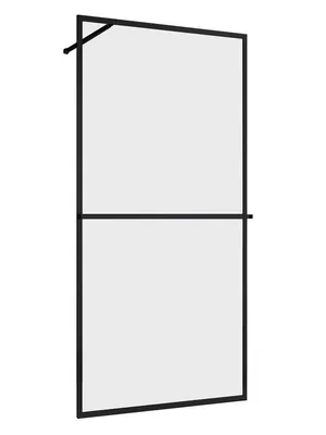 Душевая перегородка ABBER AG60120B (1200х2000) стекло 6мм прозрачное/черный