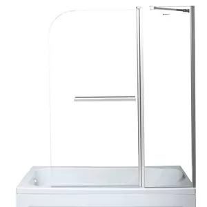 Шторка душевая для ванны Aquanet SG 1200х1500 поворотная, прозрачное стекло/профиль хром 209412