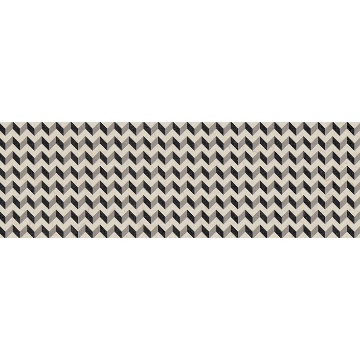Arcana Ceramica Black&Cream ARC_8YT1 Cream R Zigzag  32x99 матовая