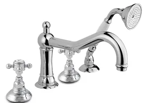 Смеситель Nicolazzi на борт ванны четырехсекционный, хром 1449CR70