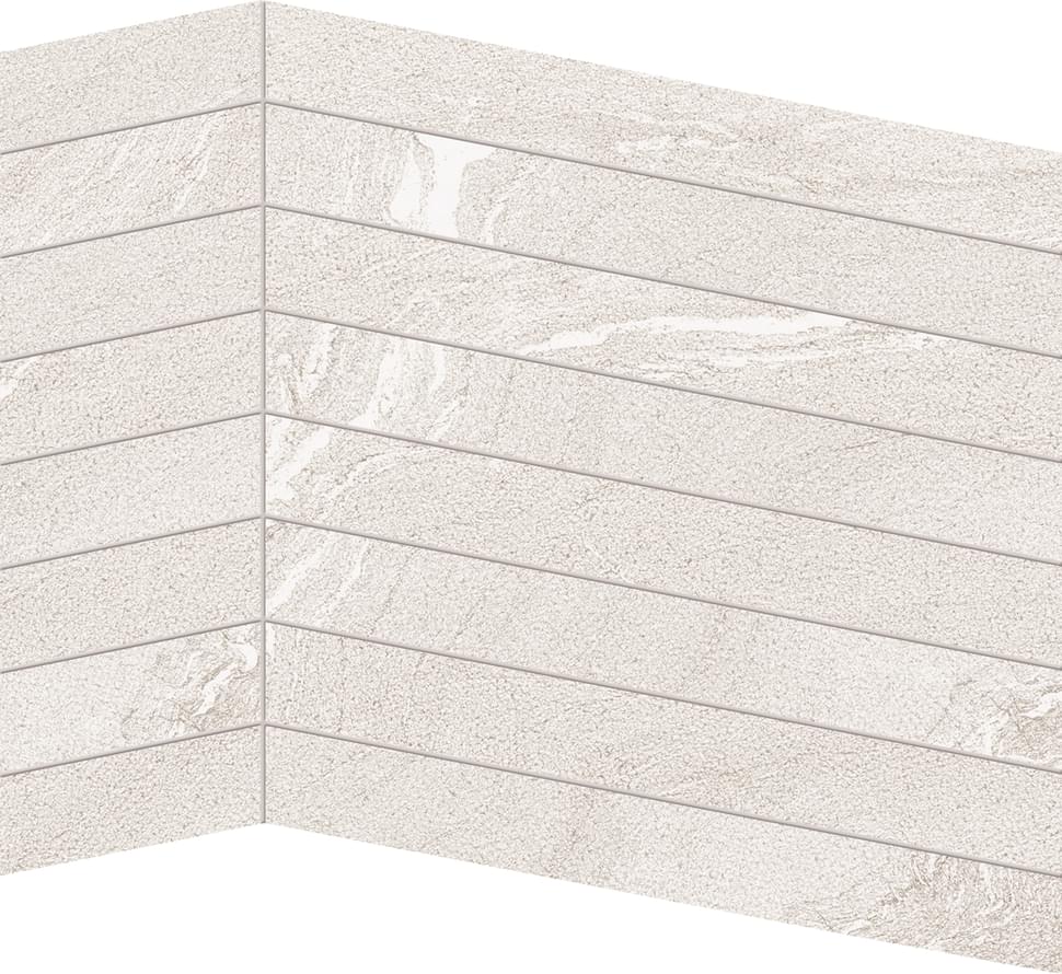 мозаика Stone Talk Mosaico Bis Martellata White Naturale 37.4x29.1