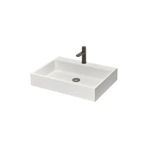 Раковина накладная Antonio Lupi 540х400х130 без перелива, с отв. под смеситель, белый