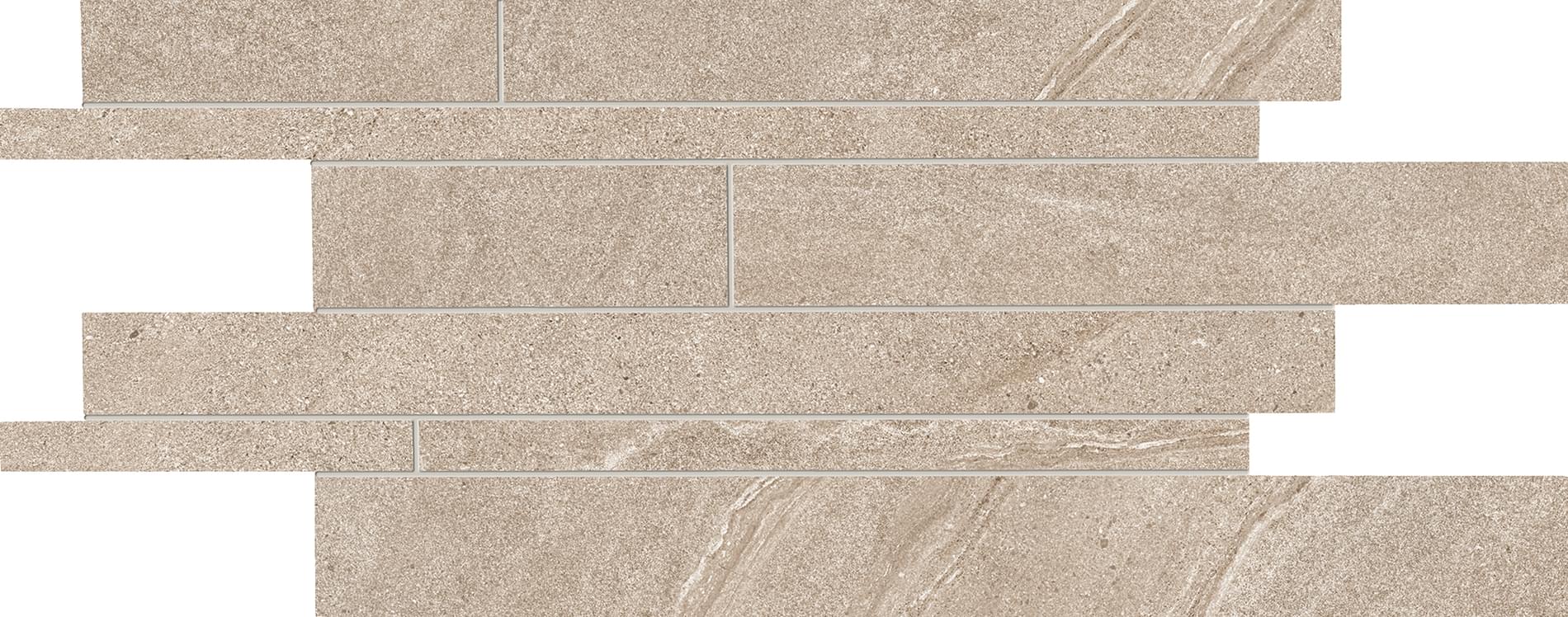 мозаика Stone Project Listelli Sfalsati Controfalda Mix Nat Lap Sand 30x60