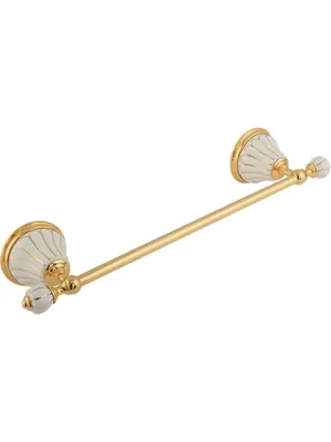 Migliore Полотенцедержатель 40 см керамика белая, золото ML.OLV-60.621.BO.DO