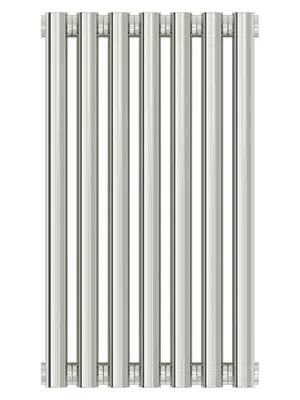 СУНЕРЖА Дизайн радиатор 500х315 (7 секц) нерж.сталь, универ. подкл., 1/2", 00-0332-5007