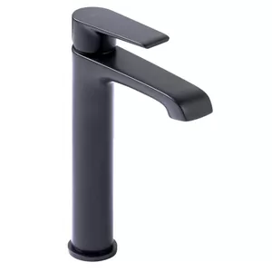 Смеситель CEZARES -LC-NOP для раковины, высокий, с донным клапаном, черный матовый