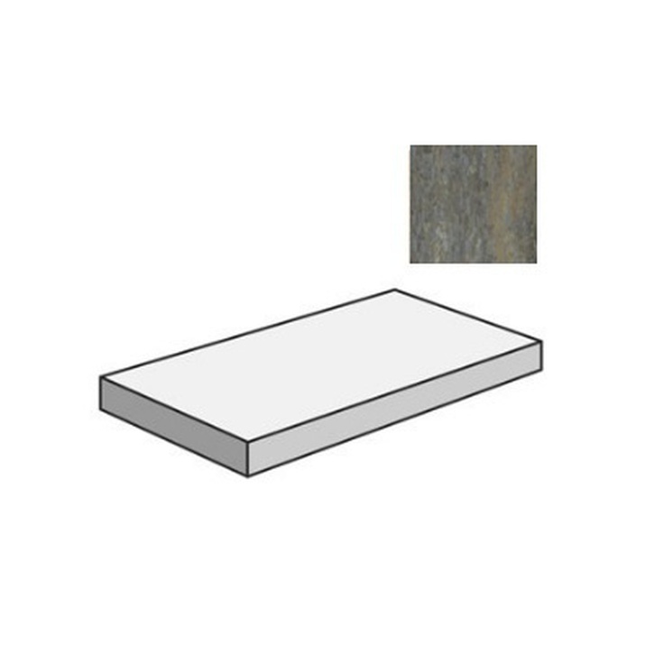 Sant Agostino Unionstone 2 CSAGDSER12 Gradone Angolare Dx Serpentino 33x120 матовая