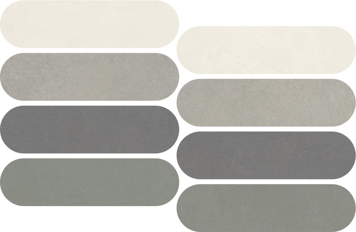 мозаика Nuances Mosaico Ovale Mix Freddo 3 Strideup 19.5x37