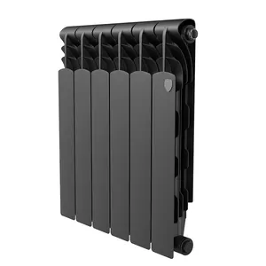 Радиатор биметаллический ROYAL THERMO 500 (564х480х80) 960Вт, 6 секции, черный