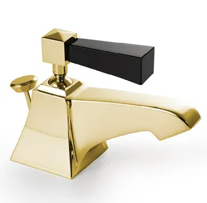 Смеситель для биде Devon&Devon 3VPTIME220OTNE однозахватный, д/к, св. золото/черный