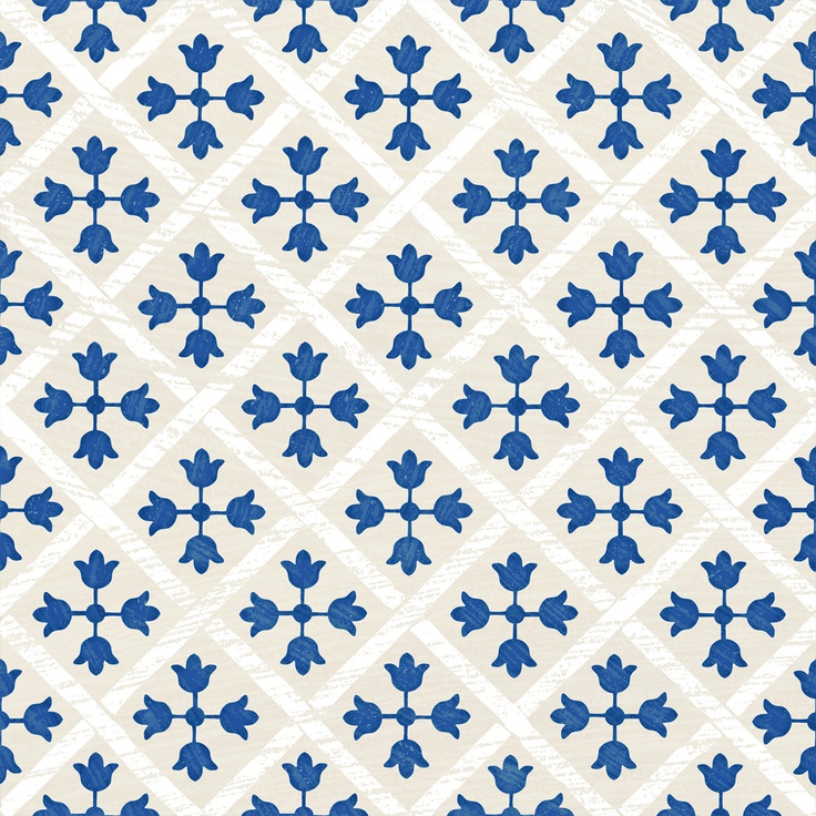 Monopole Ceramica Guadalupe Blue 18,7x18,7 полуматовая