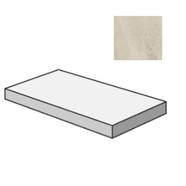Sant Agostino Bergstone CSAGSBIV12 Gradone Angolare Sx Ivory 33x120 матовая