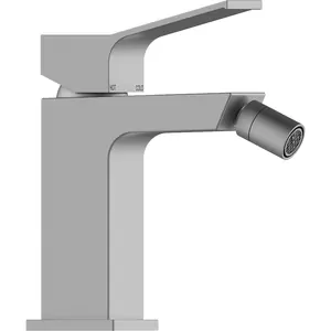 Смеситель для биде Bossini 86 мм,однозахватный,фикс. излив, с д/кл.,шлиф. никель Z00708.094