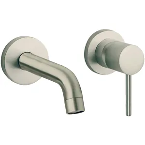 Смеситель Paini для раковины, однозахватный, встраиваемый, никель 78PW208