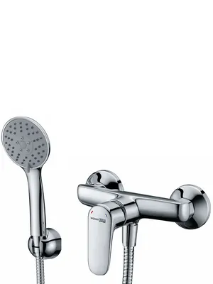 Смеситель для душа WasserKRAFT 5602 настенный, с душевым гарнитуром, хром