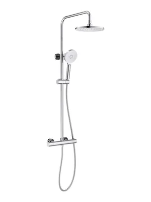 Душевая система Aquatek AQ2343CR для душа, термостат, верхний и ручной душ, цвет: хром