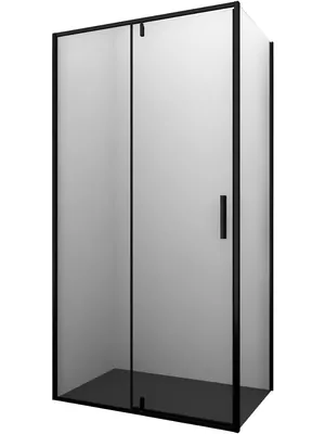 Душевой уголок WasserKRAFT 1000х1000х2000 стекло прозрачное/профиль черный 74P19