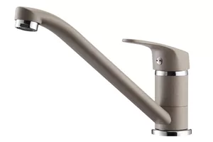 Смеситель AQUATON 1AX001FCXX250 для мойки, однорычажный, цвет: серый шелк