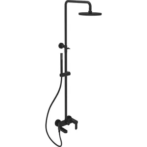 Душевая система Paffoni ZCOL632NO однозахватный,верхний и ручной душ,черный матовый