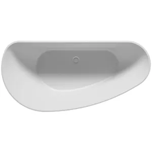 Ванна из литого мрамора RIHO GRANADA 170х80 R, овальная, асимметричная правая, отдельно стоящая,