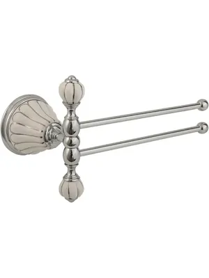 Migliore Полотенцедержатель двойной поворотный 20 см керамика, хром ML.OLV-60.624.BP.CR