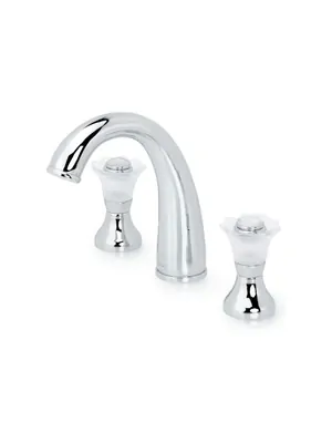 Смеситель Boheme Camelia для раковины, на 3 отверстия, двухзахватный, хром 277-Camelia