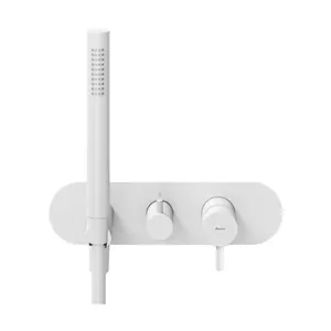 Смеситель встраиваемый Ravak X070250 для ванны/душа, с ручным душем, белый вельвет