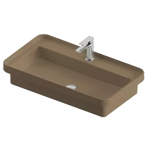 Раковина ArtCeram 800х450 врезная/накладная, серо-коричневая TFL035 41; 00