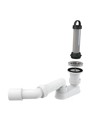 Сифон для душевого поддона Alcaplast A462 D50 с коленом, пластик, вых. 40/50