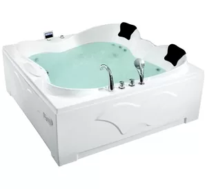 Гидромассажная ванна Gemy G9089 O R (1870х1870х850) аэромассаж, хромотерапия, LCD TV