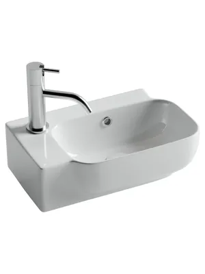 Раковина подвесная Ceramicanova 403х249х140 1 отв. под смеситель,слив-перелив,белый CN6074R